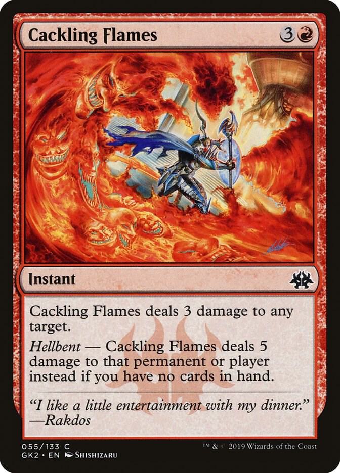 Cackling Flames [Ravnica Allegiance: Guild Kits] 55