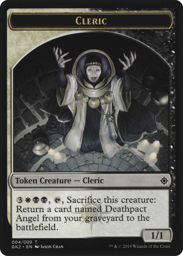 Cleric // Treasure Double-Sided Token [Ravnica Allegiance: Guild Kits] 4 // 12