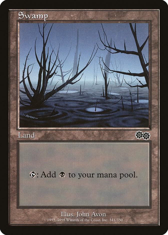 Swamp (341) [Urza's Saga] 341