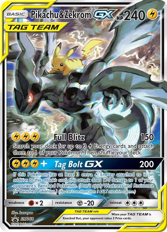 Pikachu & Zekrom GX [SM Promos] SM168