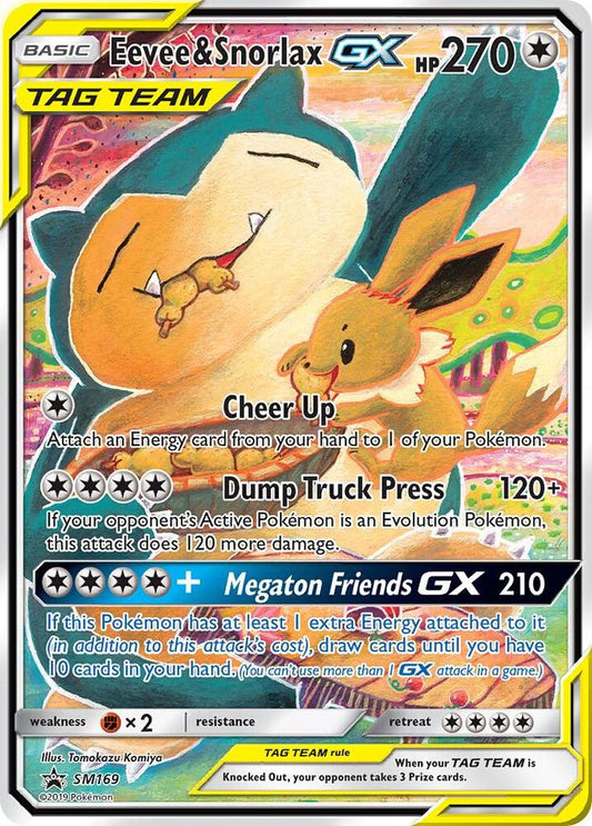 Eevee & Snorlax GX - SM169 [SM Promos] SM169