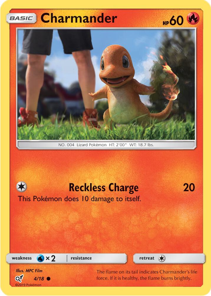 Charmander (Holo Common) [Detective Pikachu] 4/18