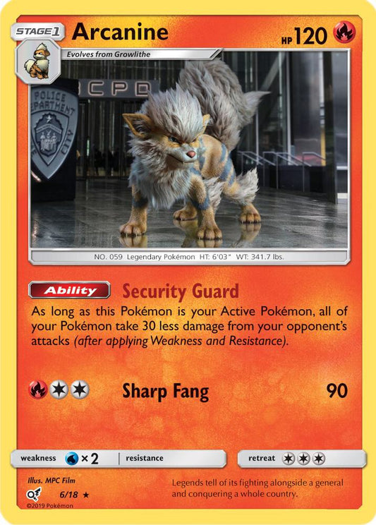 Arcanine [Detective Pikachu] 6/18