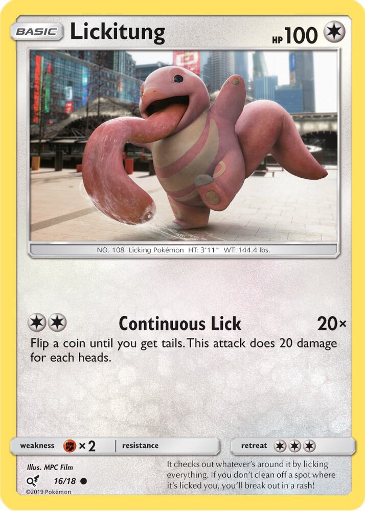Lickitung (Holo Common) [Detective Pikachu] 16/18