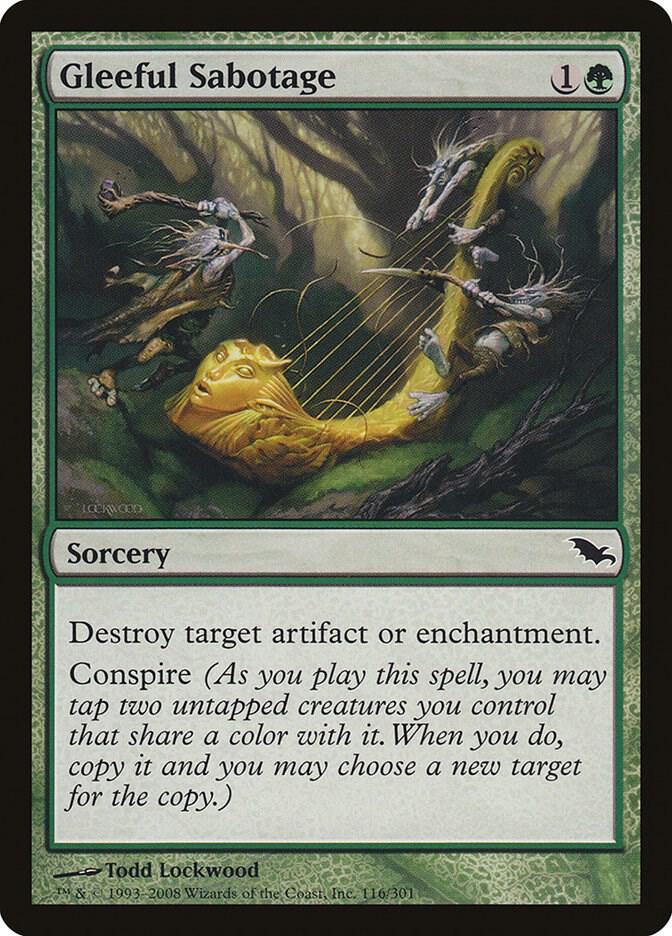 Gleeful Sabotage [Shadowmoor] 116