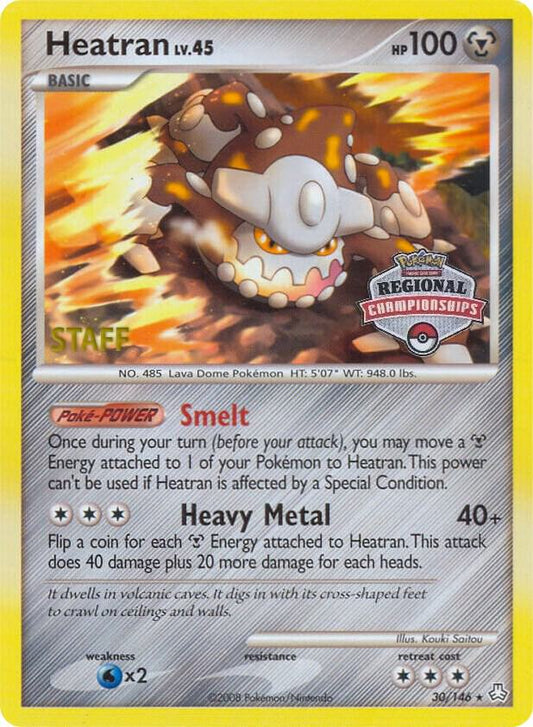 Heatran - 30/146 (Regional Championships) [Staff] [League & Championship Cards] 030/146