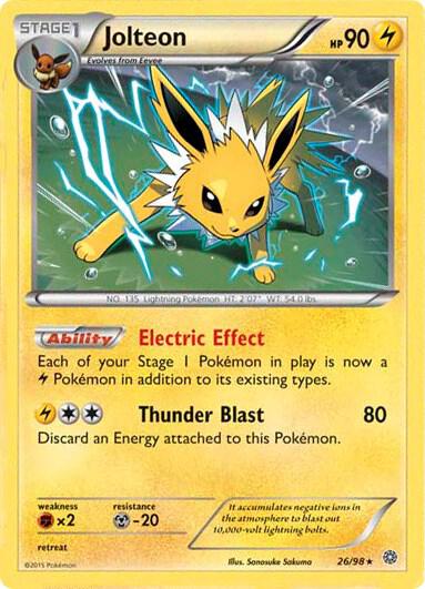 Jolteon - 26/98 (Cosmos Holo) [Miscellaneous Cards & Products] 026/098