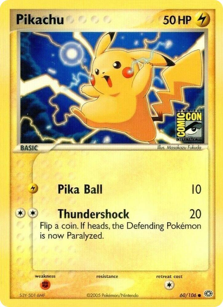 Pikachu - 60/106 (SDCC 2005) [Miscellaneous Cards & Products] 060/106