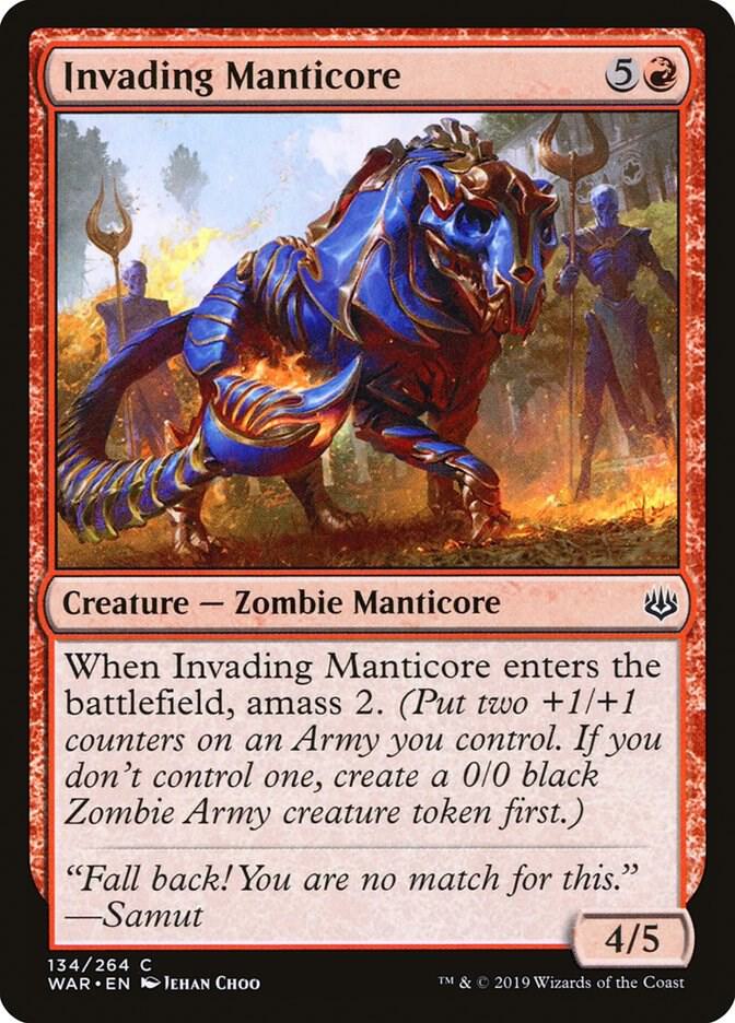 Invading Manticore [War of the Spark] 134