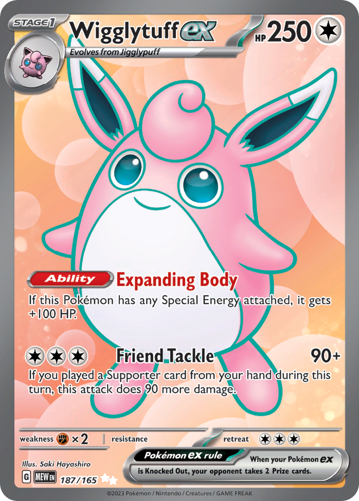 Wigglytuff ex - 187/165 151