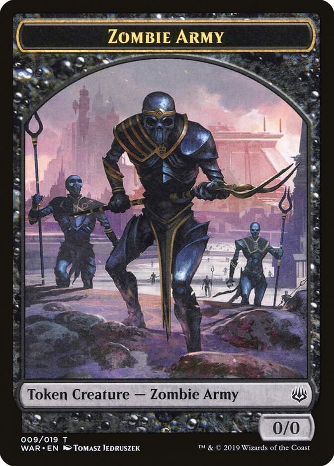Zombie Army Token (009) [War of the Spark] 9