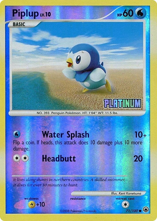 Piplup - 71/100 [Platinum] [Burger King Promos] 071/100