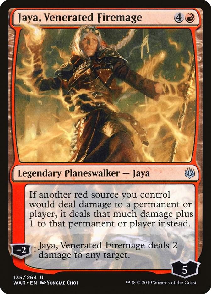 Jaya, Venerated Firemage [War of the Spark] 135