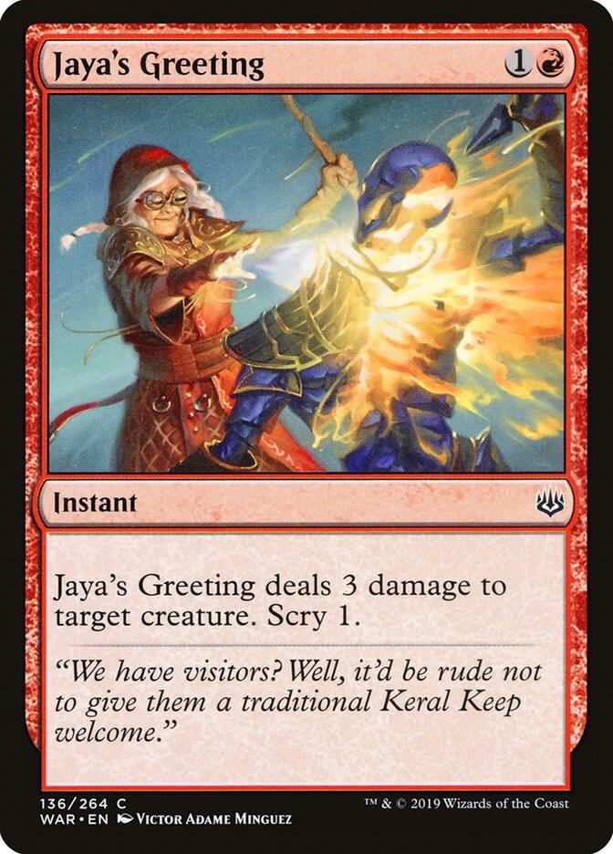 Jaya's Greeting [War of the Spark] 136