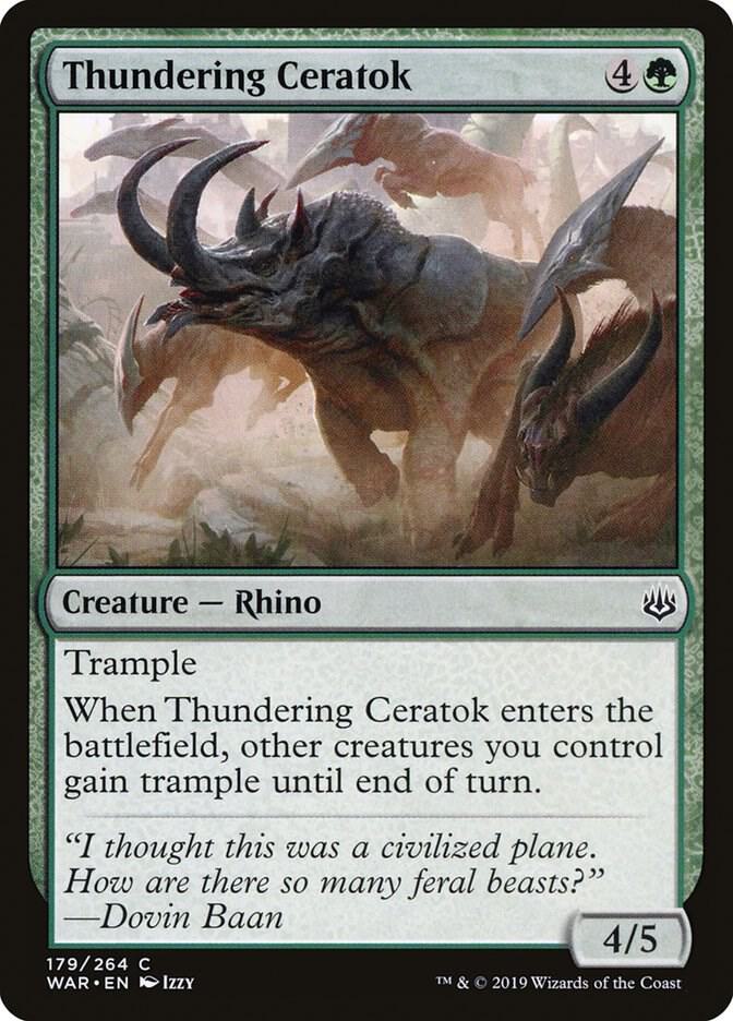 Thundering Ceratok [War of the Spark] 179