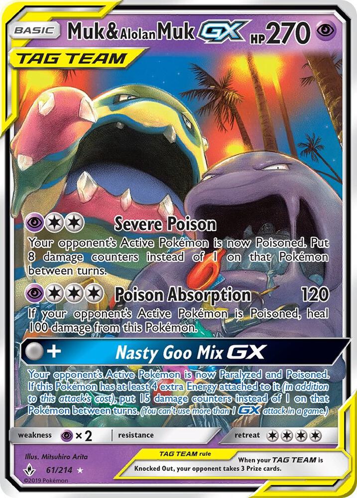 Muk & Alolan Muk GX [SM - Unbroken Bonds] 61/214