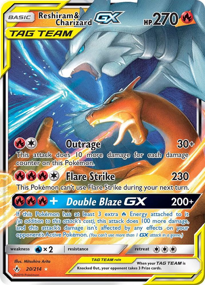 Reshiram & Charizard GX [SM - Unbroken Bonds] 20/214