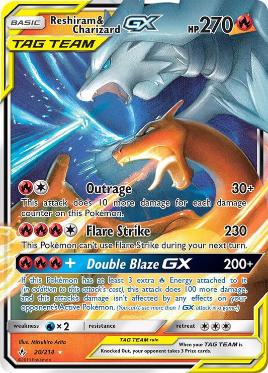 Reshiram & Charizard GX [SM - Unbroken Bonds] 20/214