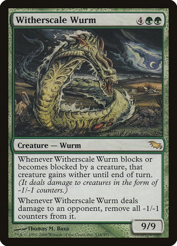 Witherscale Wurm [Shadowmoor] 134