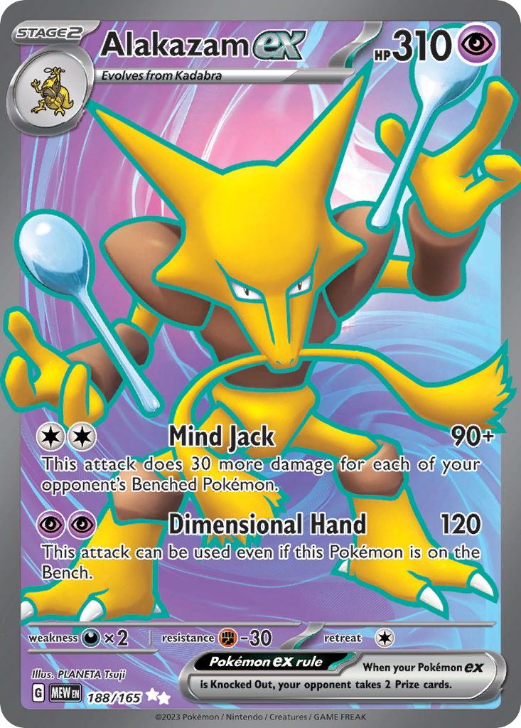 Alakazam ex - 188/165 151