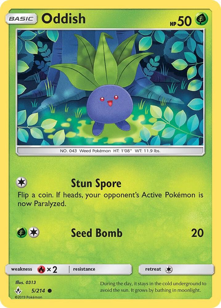 Oddish (5) [SM - Unbroken Bonds] 5/214