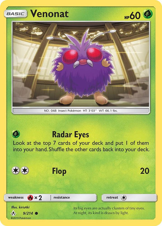 Venonat (9) [SM - Unbroken Bonds] 9/214