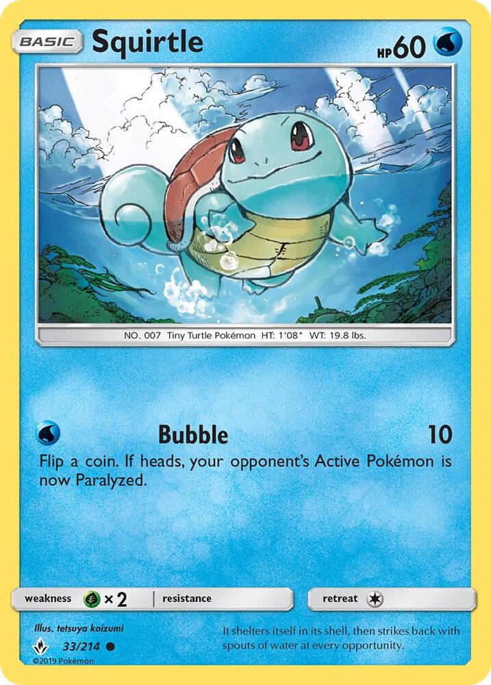 Squirtle [SM - Unbroken Bonds] 33/214