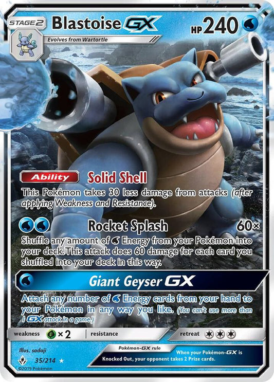Blastoise GX [SM - Unbroken Bonds] 35/214