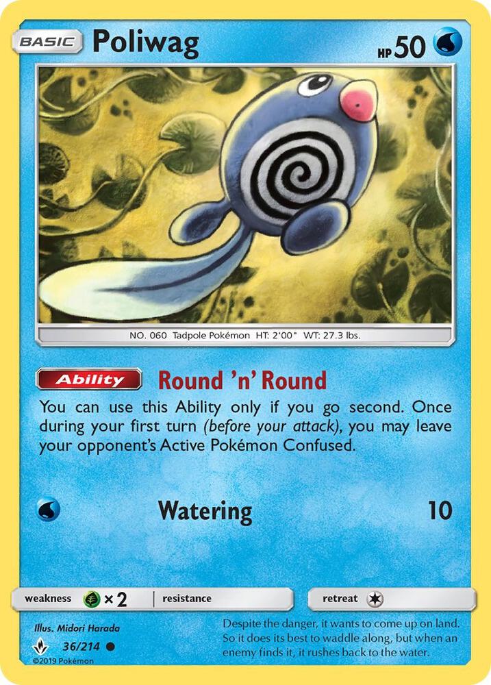 Poliwag (36) [SM - Unbroken Bonds] 36/214