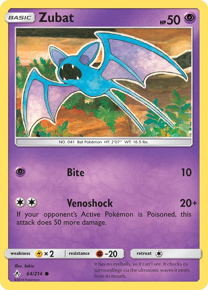 Zubat [SM - Unbroken Bonds] 64/214