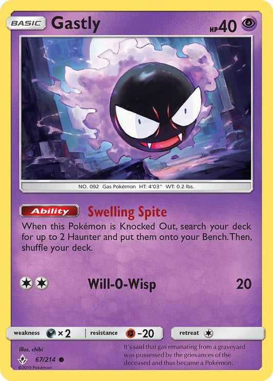 Gastly (67) [SM - Unbroken Bonds] 67/214