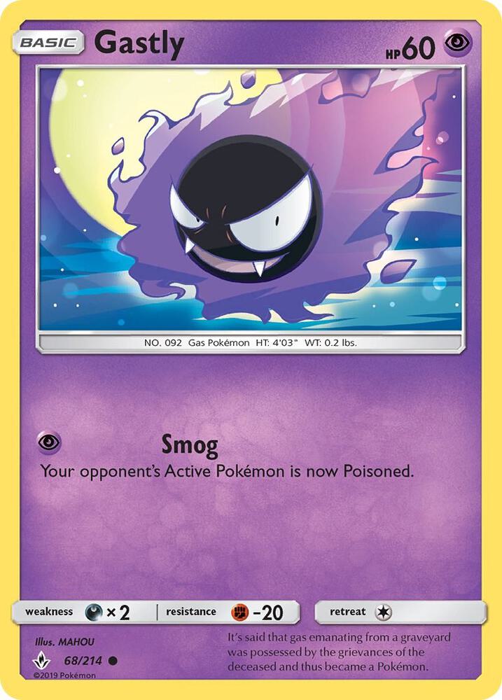 Gastly (68) [SM - Unbroken Bonds] 68/214