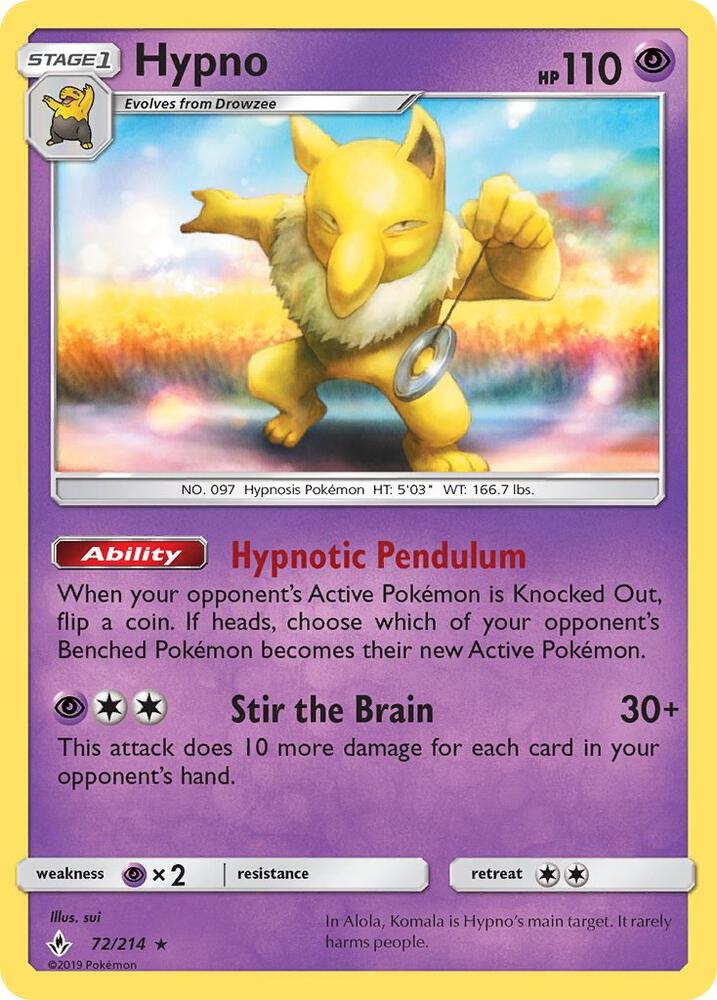Hypno [SM - Unbroken Bonds] 72/214