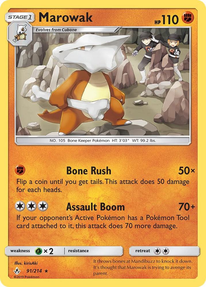 Marowak [SM - Unbroken Bonds] 91/214