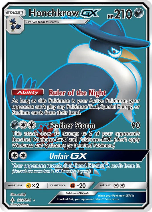 Honchkrow GX (Full Art) [SM - Unbroken Bonds] 202/214
