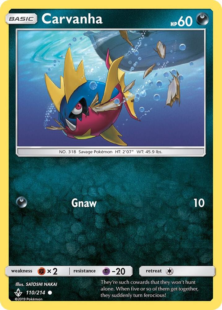 Carvanha [SM - Unbroken Bonds] 110/214