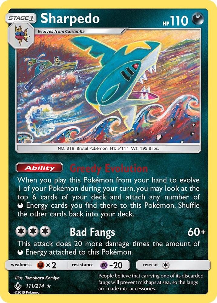Sharpedo [SM - Unbroken Bonds] 111/214
