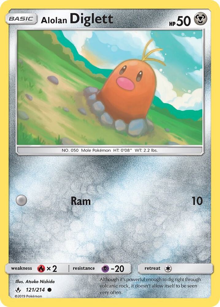 Alolan Diglett [SM - Unbroken Bonds] 121/214