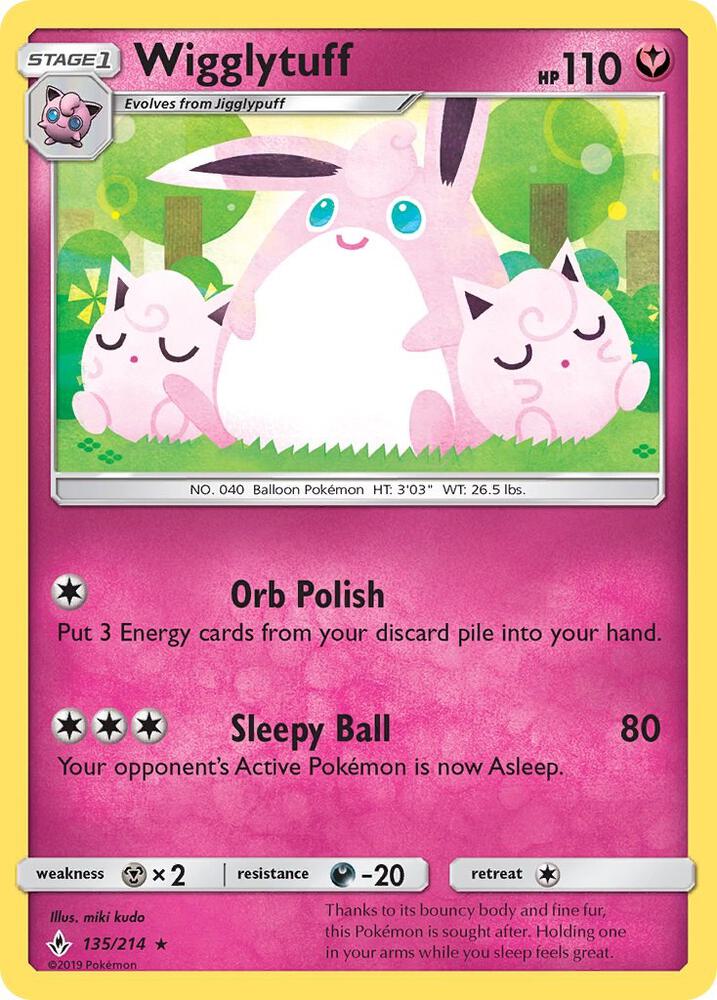 Wigglytuff [SM - Unbroken Bonds] 135/214