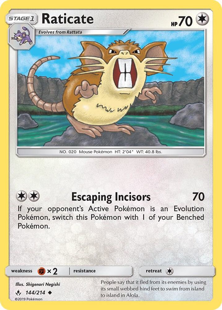 Raticate [SM - Unbroken Bonds] 144/214