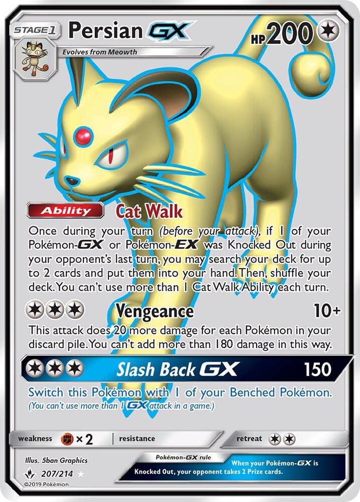 Persian GX (Full Art) [SM - Unbroken Bonds] 207/214