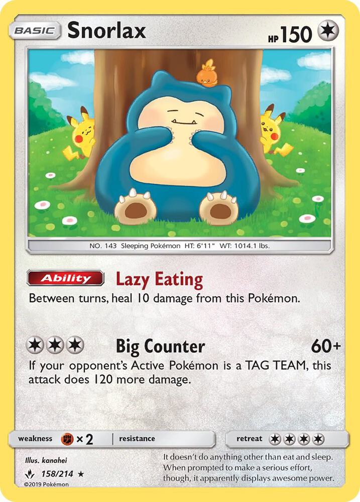 Snorlax [SM - Unbroken Bonds] 158/214