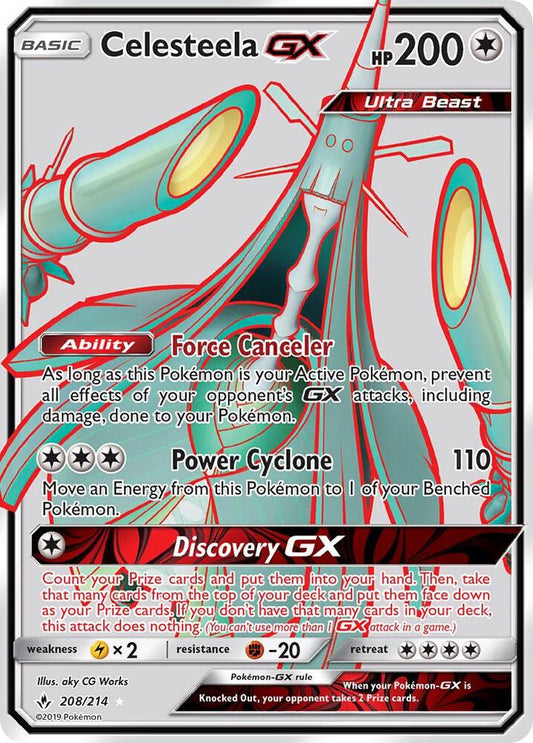 Celesteela GX (Full Art) [SM - Unbroken Bonds] 208/214