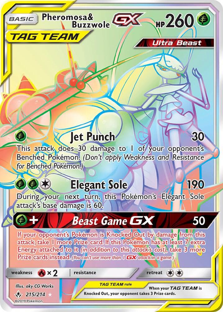 Pheromosa & Buzzwole GX (Secret) [SM - Unbroken Bonds] 215/214