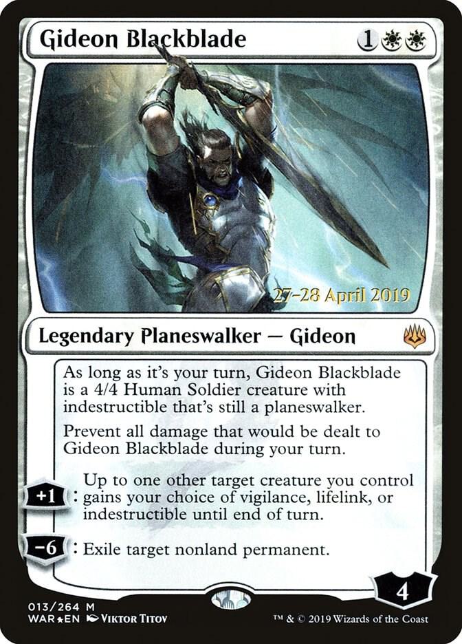 Gideon Blackblade [Prerelease Cards] 13
