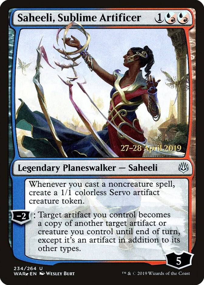 Saheeli, Sublime Artificer [Prerelease Cards] 234