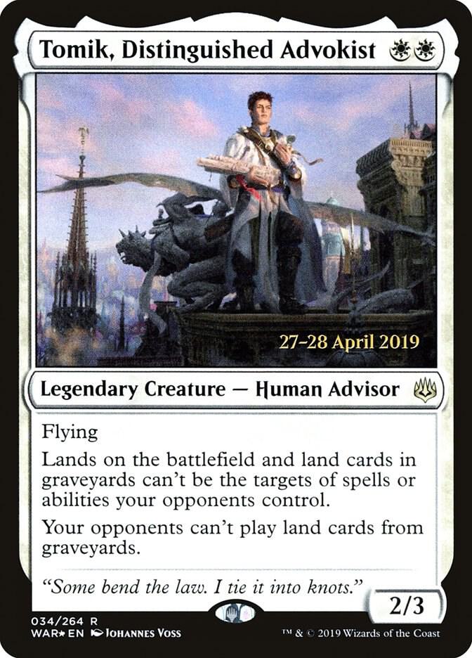 Tomik, Distinguished Advokist [Prerelease Cards] 34