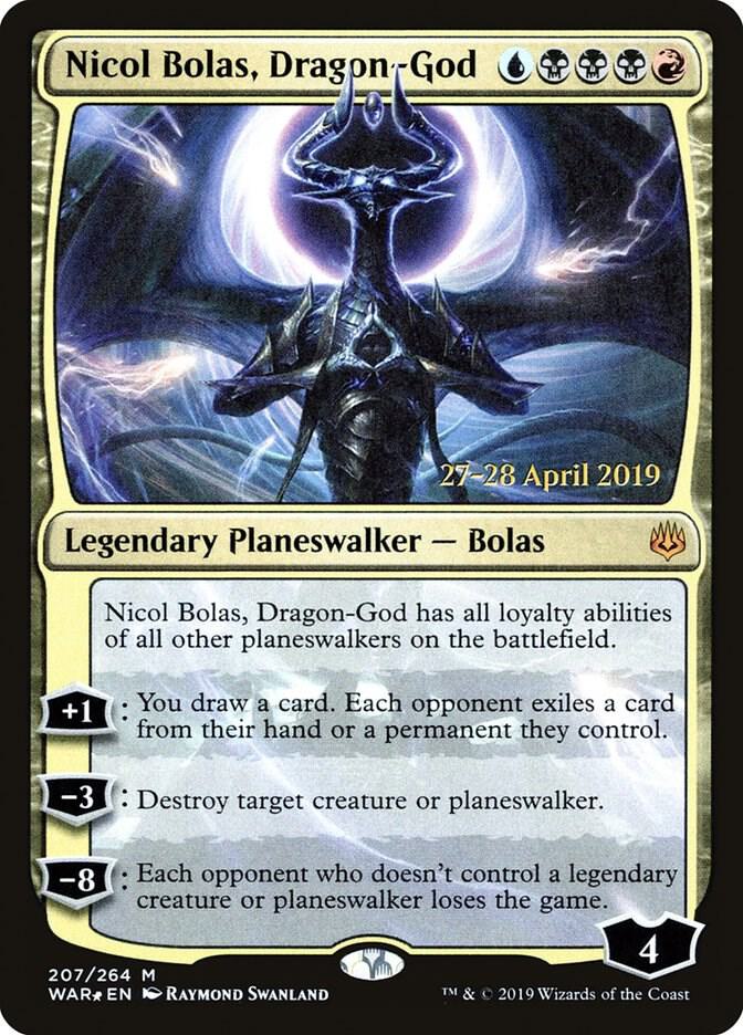 Nicol Bolas, Dragon-God [Prerelease Cards] 207