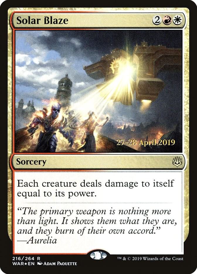 Solar Blaze [Prerelease Cards] 216