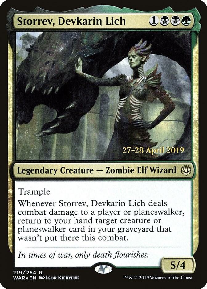 Storrev, Devkarin Lich [Prerelease Cards] 219